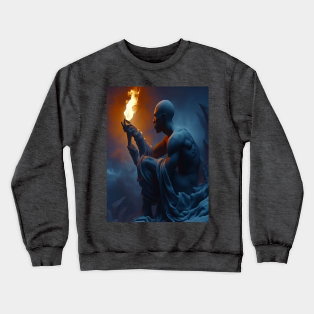 This flame 4. Crewneck Sweatshirt by DAVT